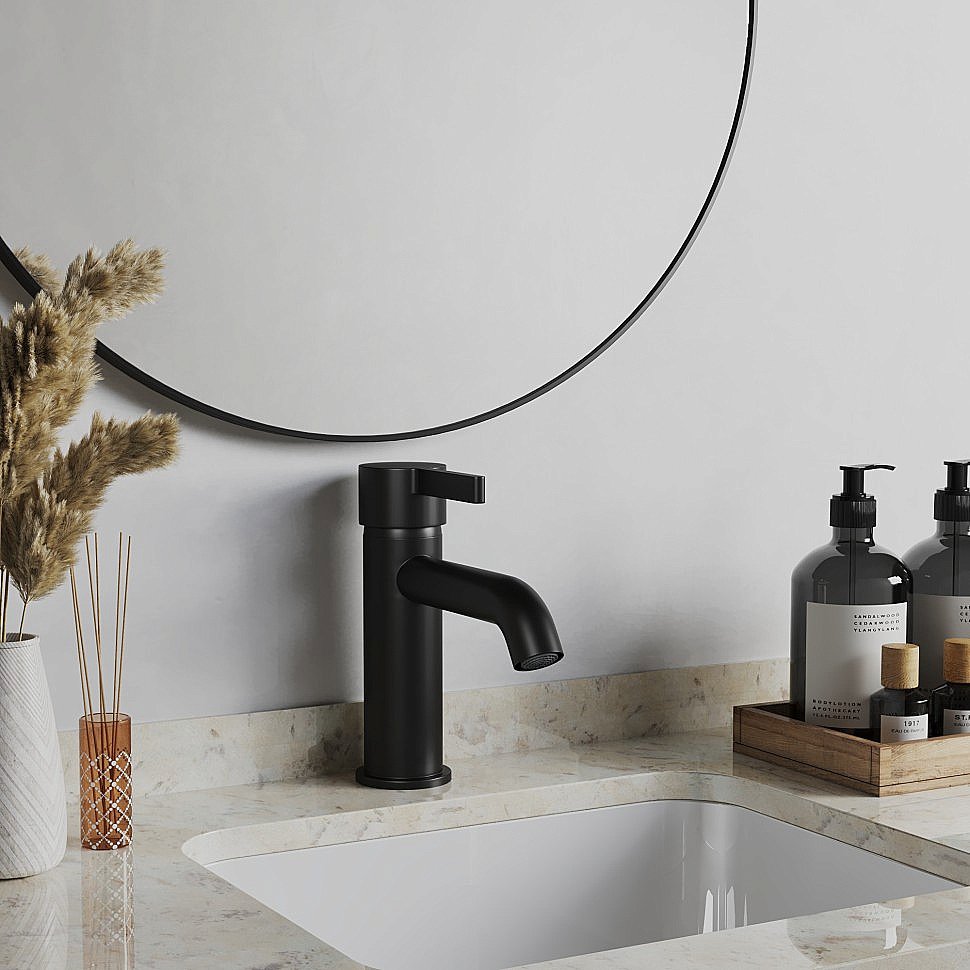 Смеситель для раковины PAINI Brera 74PZ205O черный матовый купить в интернет-магазине сантехники Sanbest