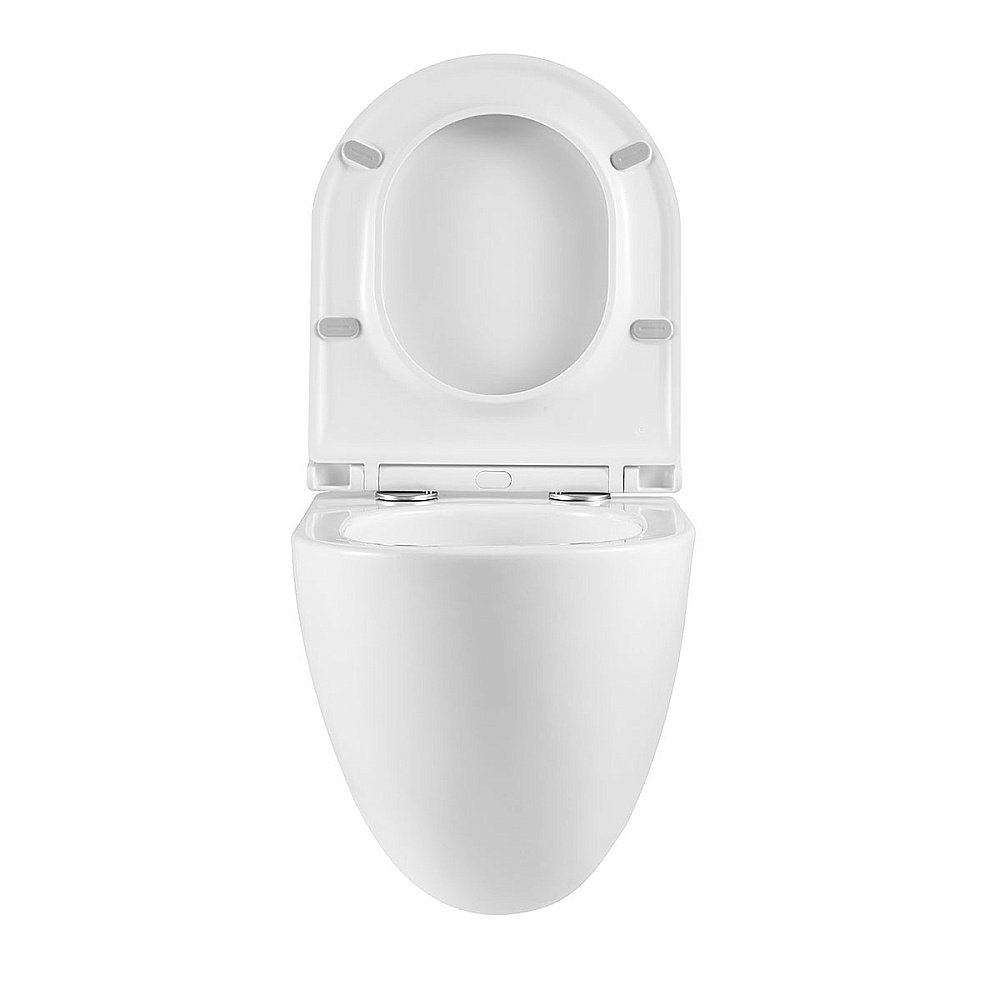 Унитаз Vincea Bien VT1-51T безободковый, смыв торнадо, с крышкой микролифт, белый купить в интернет-магазине Sanbest