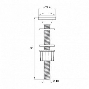 Смывное устройство для унитаза Iddis Dual Mode F012400-01K купить в интернет-магазине сантехники Sanbest