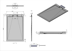 Душевой поддон Vincea VST-4SRL 140х90 купить в интернет-магазине Sanbest