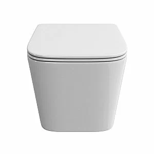 Унитаз подвесной BelBagno DUE-TOR BB5171CH-TOR/SC белый, с крышкой микролифт, безободковый, слив-торнадо купить в интернет-магазине Sanbest