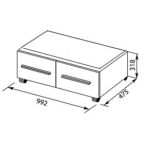 Нижняя тумба Aquanet Нота 100 венге для ванной в интернет-магазине сантехники Sanbest