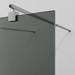 Душевое ограждение WasserKRAFT Vechte 60W46-TG 110 фиксатор серебристый/стекло тонированное купить в интернет-магазине Sanbest