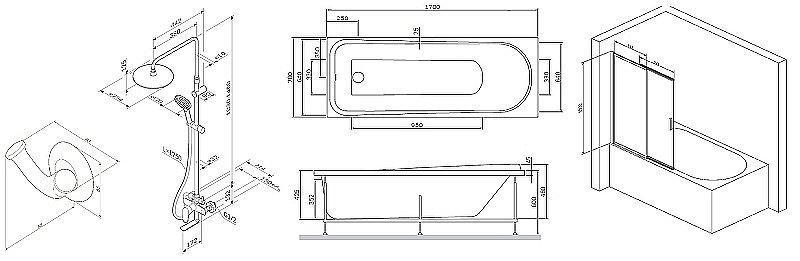Акриловая ванна AM.PM Like 170x70 WK80EE купить в интернет-магазине Sanbest