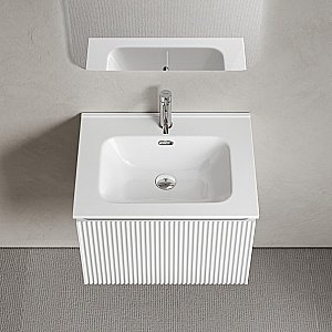 Тумба с раковиной Sancos Snob R 1.0 SNR1.060W/CN7001 Bianco для ванной в интернет-магазине Sanbest