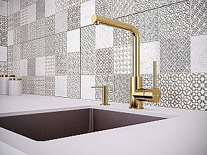 Дозатор жидкого мыла Paulmark Decus D004-G купить в интернет-магазине сантехники Sanbest