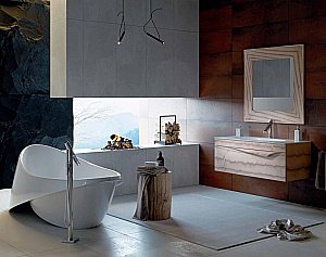 Тумба с раковиной Aqwella Papyrus-wood 100 Pap-w.01.10 светлое дерево для ванной в интернет-магазине Sanbest