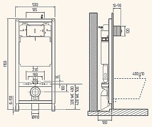 Система инсталляции Migliore BETTER POL ML.BTR-27.661 купить в интернет-магазине сантехники Sanbest