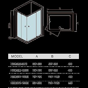 Душевой уголок WeltWasser WW200 200QS22 120х80 купить в интернет-магазине Sanbest