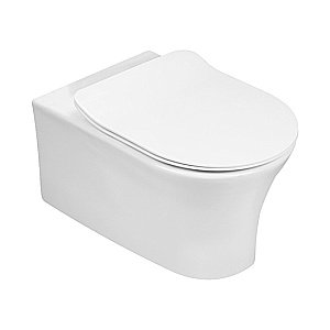 Унитаз подвесной Jacob Delafon Aleo E21731RU-CP безободковый, с инсталляцией, с крышкой микролифт, белый/кнопка хром купить в интернет-магазине Sanbest