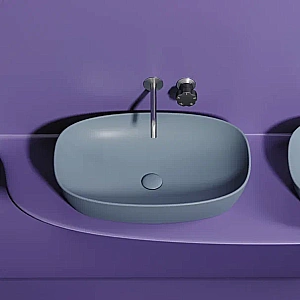 Раковина Ceramica Nova Element 60 CN6049MHL серо-голубая матовая купить в интернет-магазине Sanbest