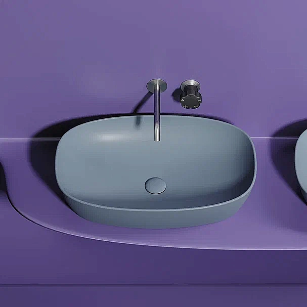 Раковина Ceramica Nova Element 60 CN6049MHL серо-голубая матовая купить в интернет-магазине Sanbest