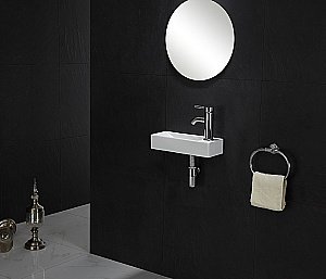 Раковина Ceramalux N 38 9048F белая купить в интернет-магазине Sanbest