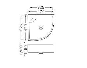 Раковина Aquatek 32,5 AQ5166A-00 белая купить в интернет-магазине Sanbest