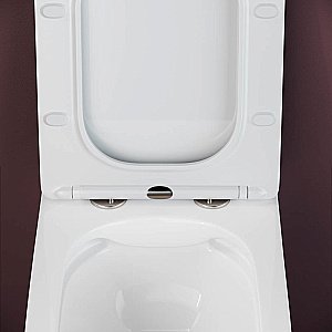 Унитаз подвесной Ceramica Nova Metric Rimless CN3007 безободковый, с крышкой микролифт купить в интернет-магазине Sanbest