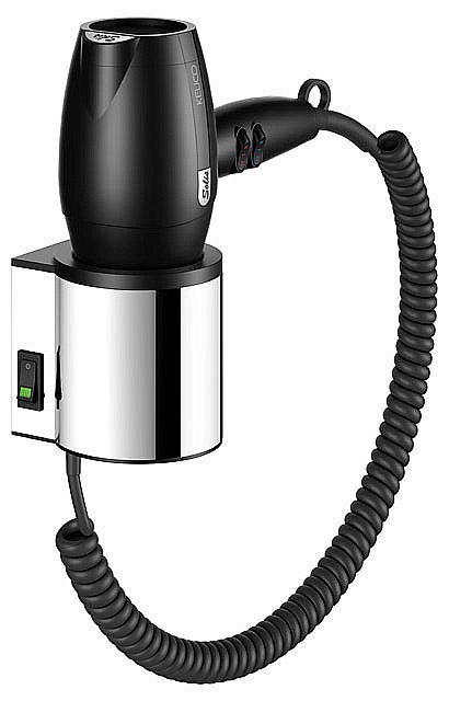 Фен с держателем KEUCO PLAN 14995010037 хром/тёмно-серый купить в интернет-магазине сантехники Sanbest