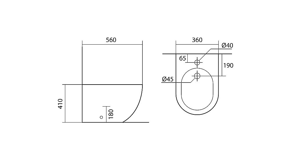 Биде Aquatek Европа AQ1017-00 белое купить в интернет-магазине Sanbest
