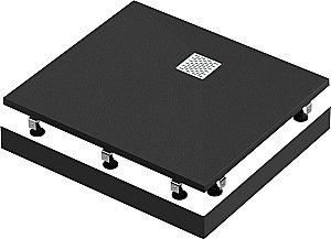 Душевой поддон Good Door Essentia 80х80 ЛП00319 черный купить в интернет-магазине Sanbest