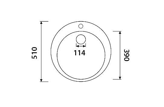 Мойка кухонная Kaiser KSS-510 хром купить в интернет-магазине сантехники Sanbest