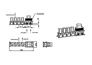 Душевая система Boheme ZODIAC 132-SGM глянцевый графит купить в интернет-магазине сантехники Sanbest