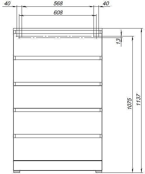 Комод Aquanet Сканди 302552 70 Дуб крафт для ванной в интернет-магазине сантехники Sanbest