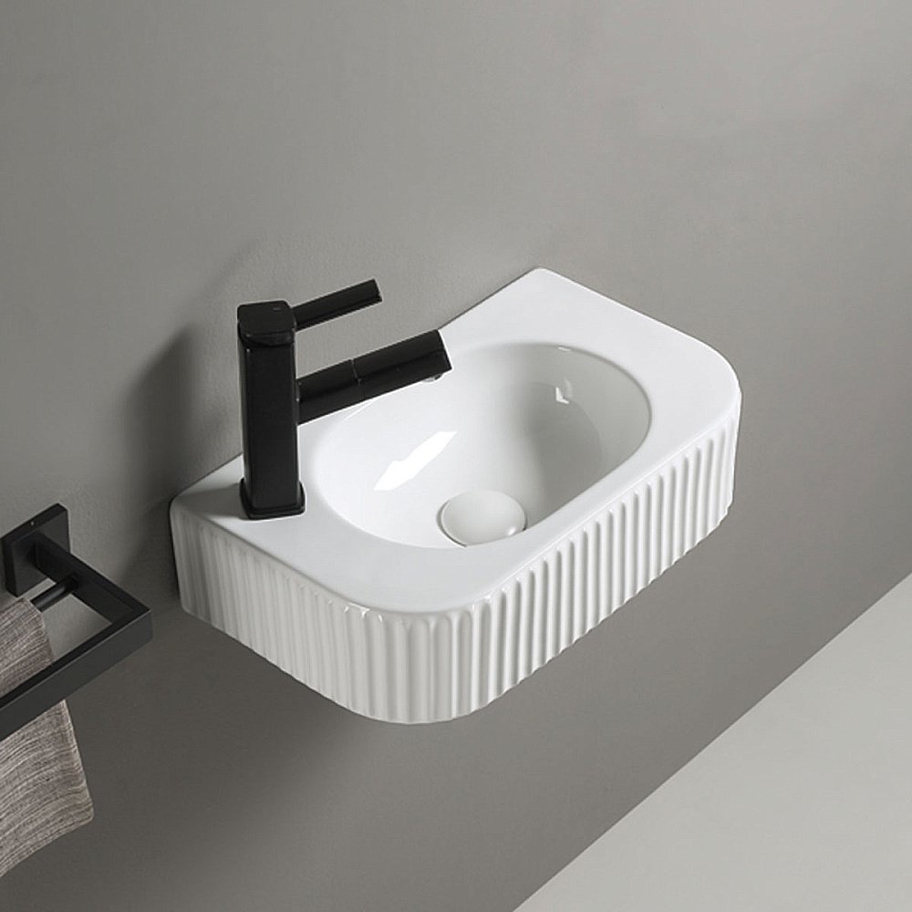 Раковина подвесная Vincea 45 VBS-503 белая купить в интернет-магазине Sanbest