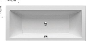 Ванна акриловая Ravak FORMY SLIM C691300000 170x75 купить в интернет-магазине Sanbest