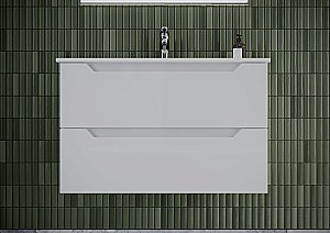 Тумба с раковиной Sancos Norma 2.0 NR2.080W белый глянец для ванной в интернет-магазине Sanbest