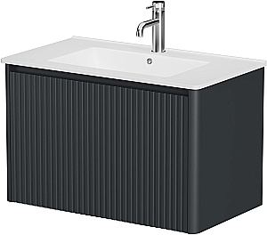 Тумба с раковиной Allen Brau Gravity 80 1.370017.AM антрацит матовый для ванной в интернет-магазине Sanbest