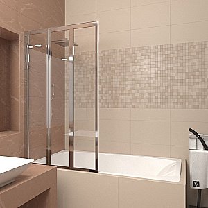 Шторка на ванну Veconi Palau PL-73 120x150 купить в интернет-магазине Sanbest