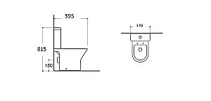 Унитаз-компакт без крышки Aquatek Леон AQ2785WS-00 безободковый,с бачком купить в интернет-магазине Sanbest