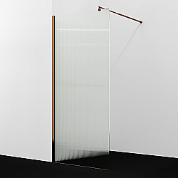 Душевое ограждение WasserKRAFT Rur 30W44RG-FL 100 профиль розовое золото/стекло рифленое купить в интернет-магазине Sanbest