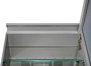 Зеркальный шкаф De Aqua Алюминиум 261749 50 серебро купить в интернет-магазине сантехники Sanbest