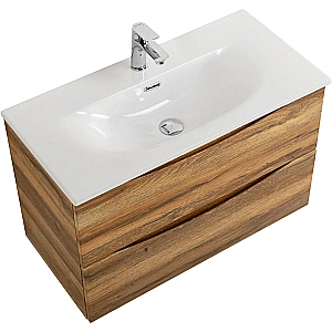 Тумба с раковиной Belbagno MARINO-CER-MINI 100 дуб фактурный для ванной в интернет-магазине Sanbest