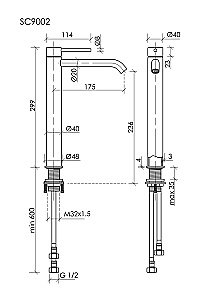 Смеситель для раковины Sancos Etna SC9002CH хром купить в интернет-магазине сантехники Sanbest