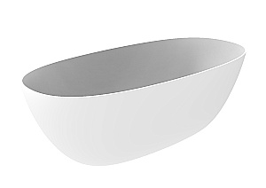 Ванна из искусственного камня TIMO solid SATU1450 145х78 белая купить в интернет-магазине Sanbest