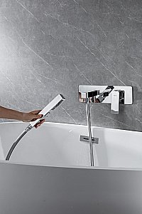 Смеситель для ванны Allen Brau Infinity 5.21007-00 хром купить в интернет-магазине сантехники Sanbest