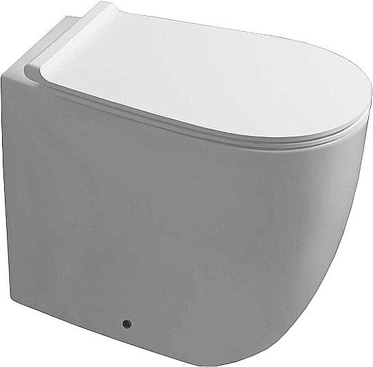 Унитаз приставной Simas Vignoni VI01 56х36,5 безободковый, белый купить в интернет-магазине Sanbest