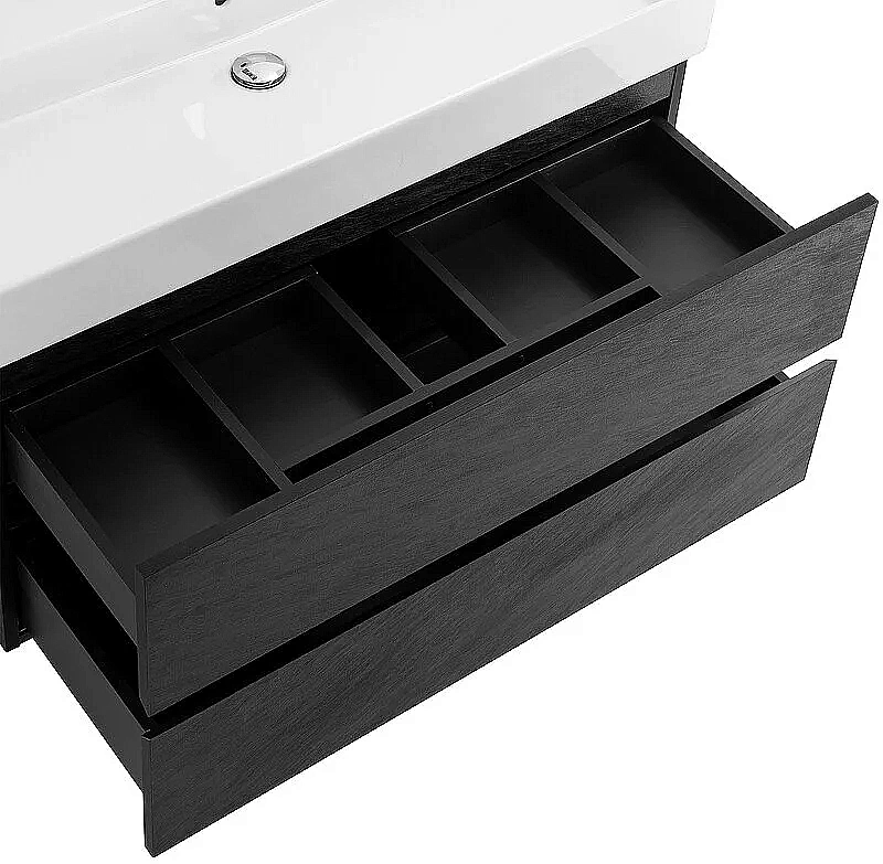 Тумба с раковиной Cezares Molveno 46 80 Nero для ванной в интернет-магазине Sanbest