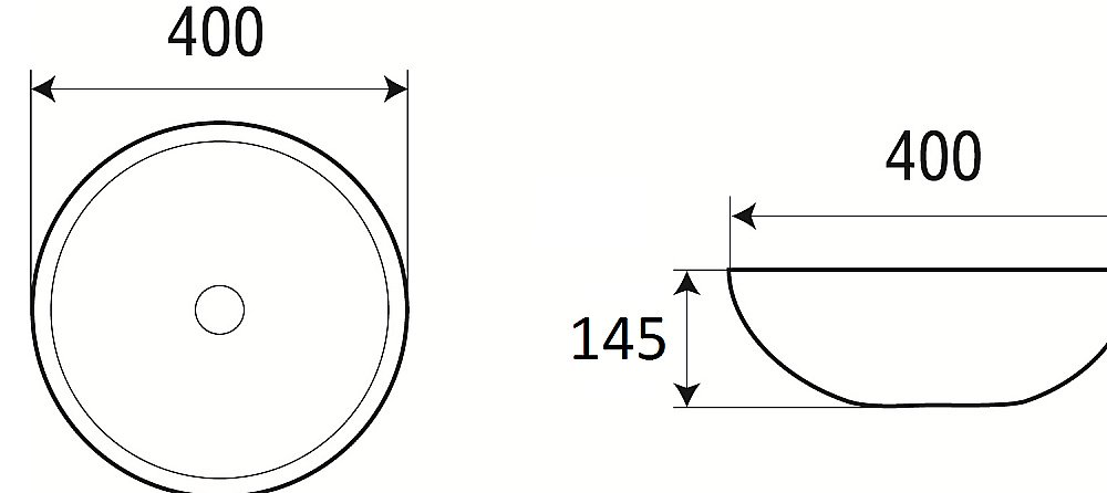 Накладная раковина WeltWasser WW ELBACH 3003 40 белая купить в интернет-магазине Sanbest