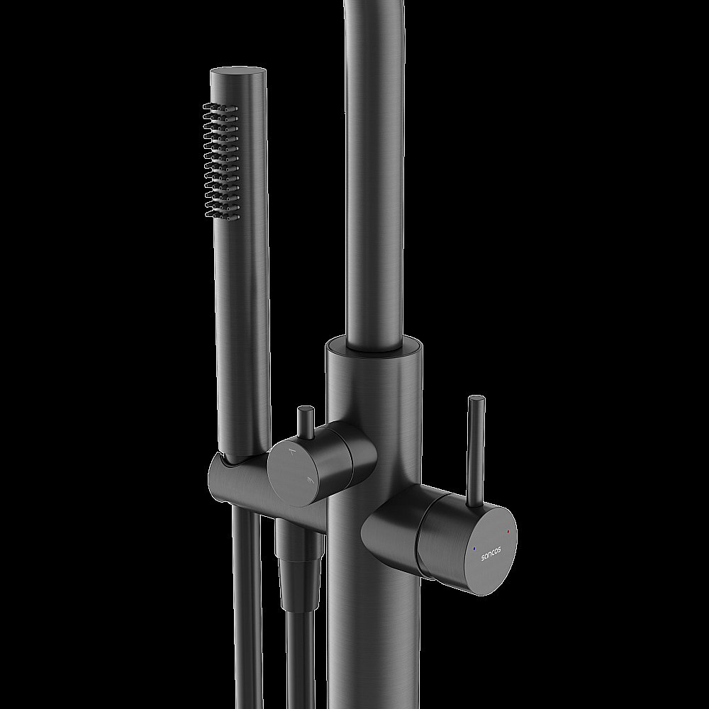 Смеситель для ванны Sancos Etna SC9009GG вороненая сталь купить в интернет-магазине сантехники Sanbest