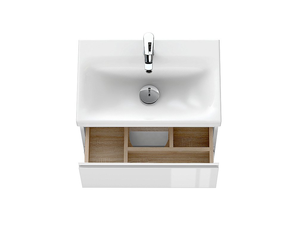 Мебель для ванной Cersanit Moduo Slim 60 белая для ванной в интернет-магазине Sanbest