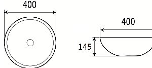 Накладная раковина WeltWasser WW ELBACH 3003 40 белая купить в интернет-магазине Sanbest