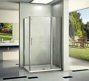 Душевой уголок Good Door Pandora  WCD 140х90 стекло прозрачное/профиль хром купить в интернет-магазине Sanbest