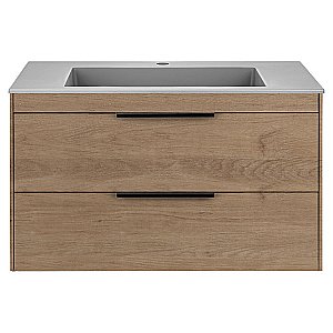 Тумба с раковиной Vincea Chiara 2D 800 N.Oak для ванной в интернет-магазине Sanbest