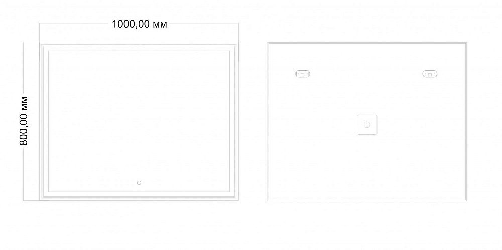 Зеркало Art&Max ZOE AM-Zoe-1000-800-DS-F в ванную от интернет-магазине сантехники Sanbest