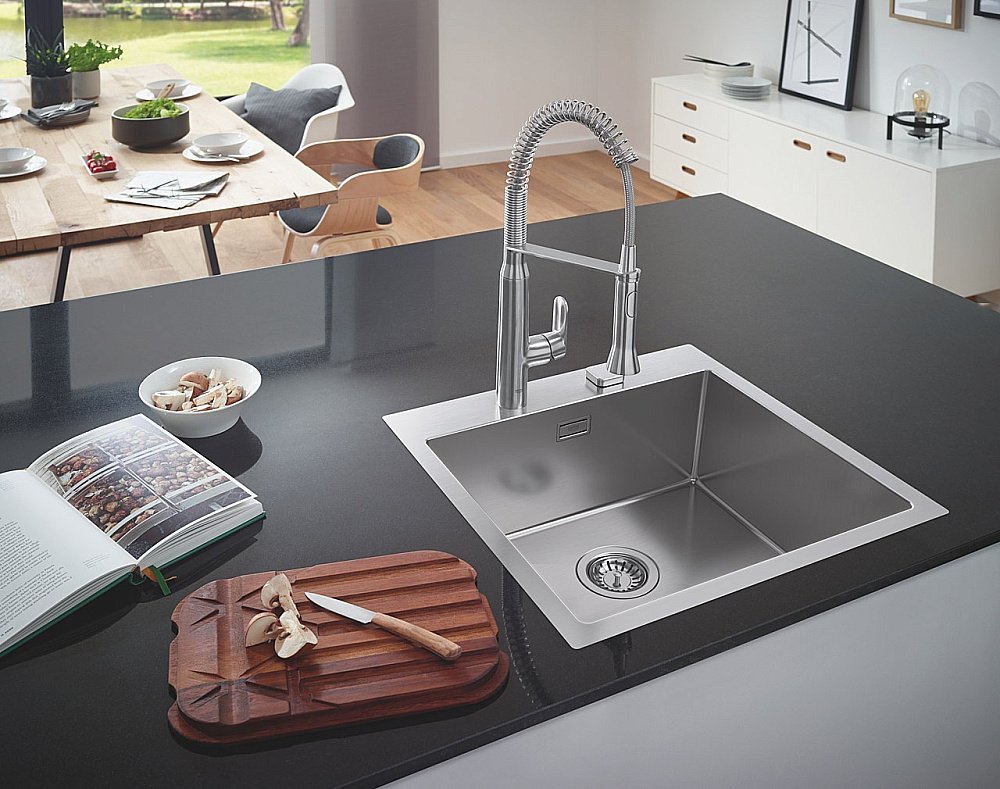 Кухонная мойка Grohe K800 31583SD1 нержавеющая сталь купить в интернет-магазине сантехники Sanbest