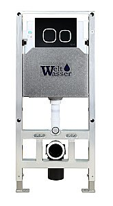 Унитаз с инсталляцией WeltWasser AMBERG 506 ST + GELBACH 043 GL-WT + AMBERG RD-BL купить в интернет-магазине Sanbest