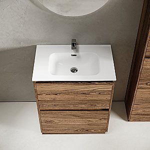 Тумба с раковиной Sancos Libra 70 LB70FECH дуб чарльстон для ванной в интернет-магазине Sanbest