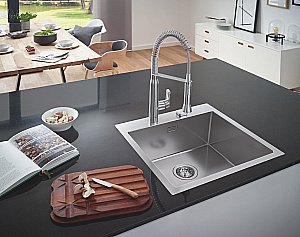 Кухонная мойка Grohe K800 31583SD1 нержавеющая сталь купить в интернет-магазине сантехники Sanbest
